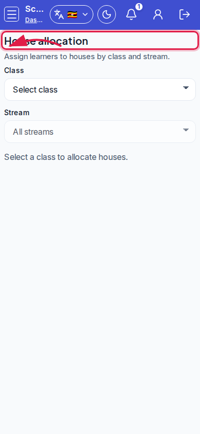House allocation step 1 mobile