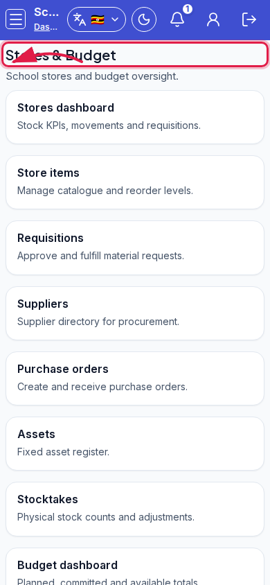 Stores &amp; Budget step 2 mobile