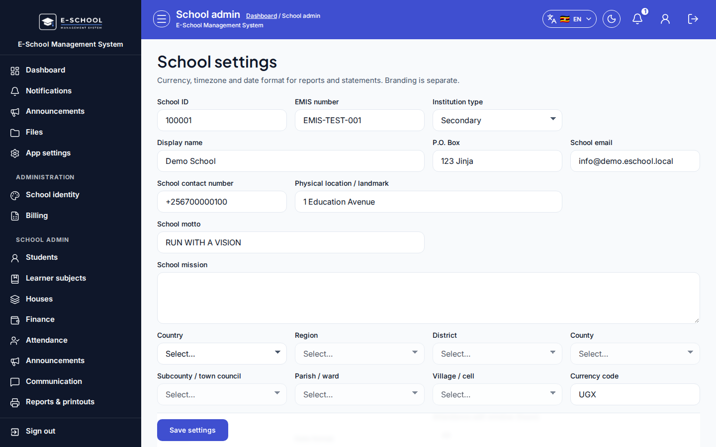 Advanced Modules desktop
